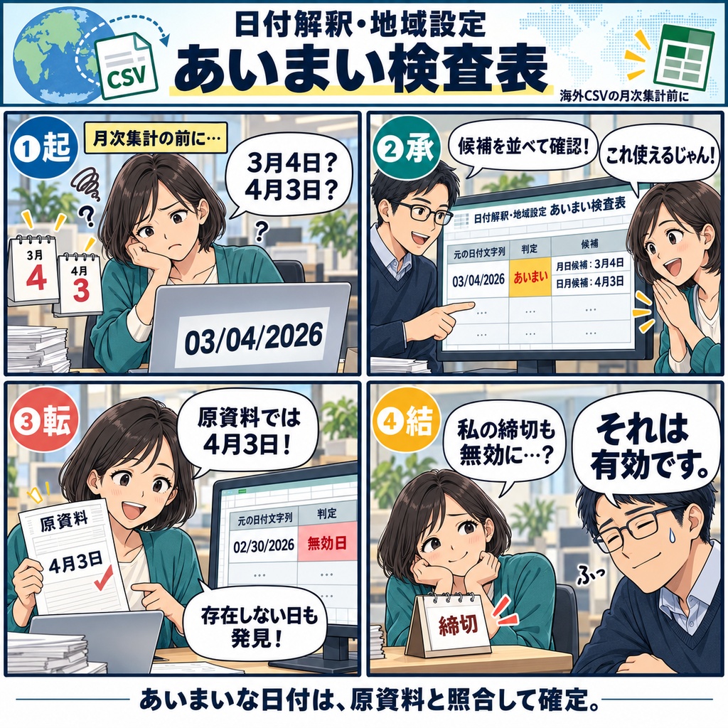日付解釈・地域設定 あいまい検査表 / Ambiguity Checklist for Date Interpretation and Regional Settings