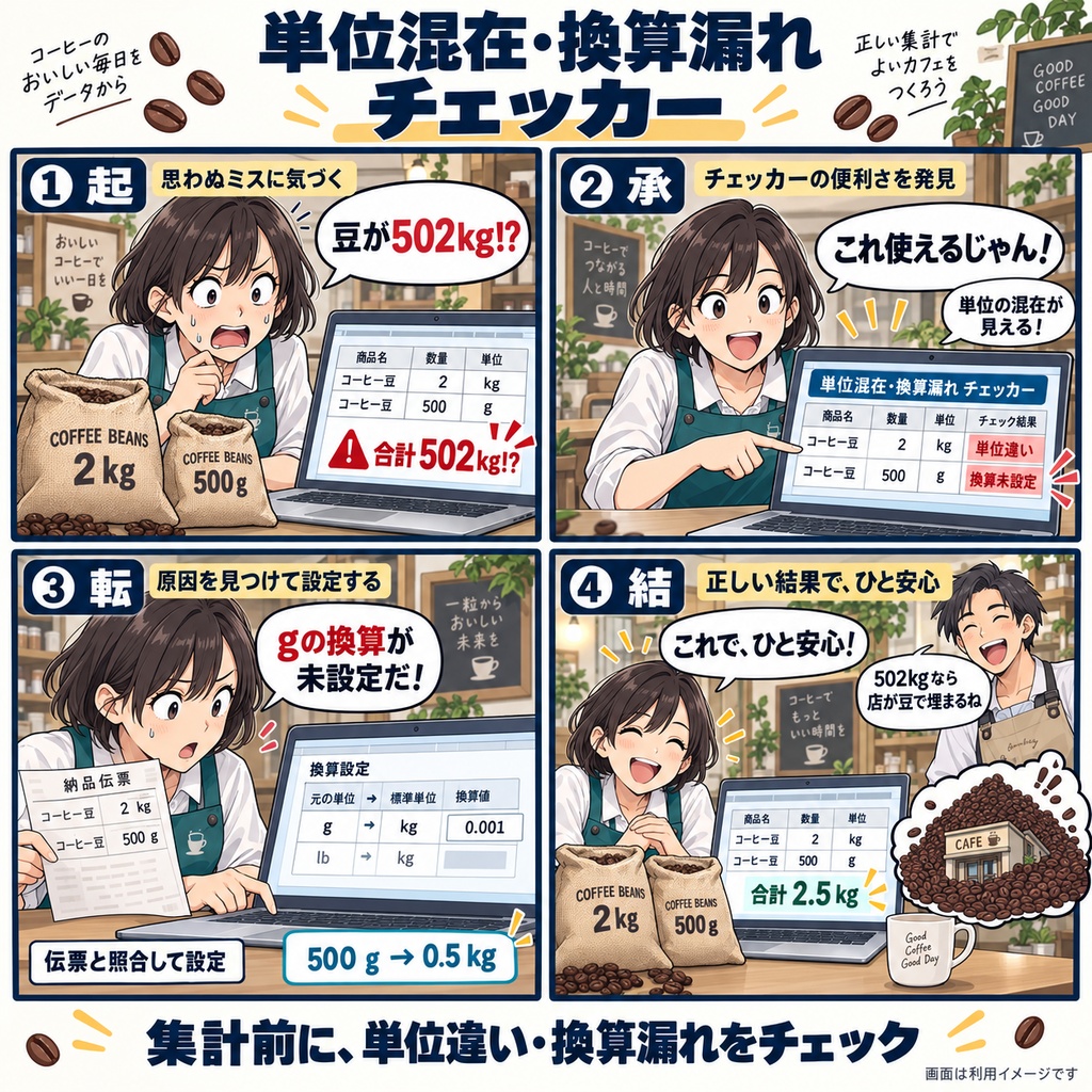 単位混在・換算漏れ チェッカー / Mixed Units and Missing Conversions Checker