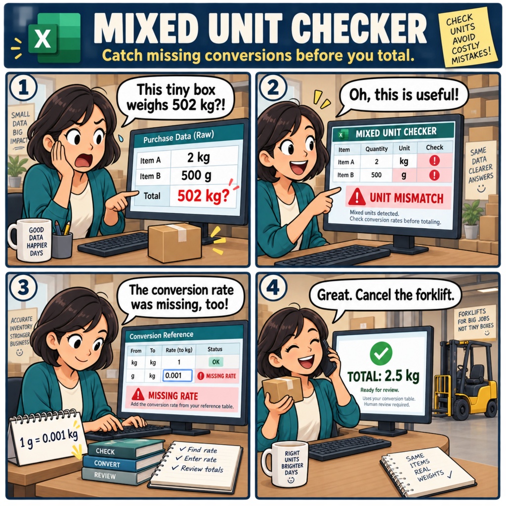 単位混在・換算漏れ チェッカー / Mixed Units and Missing Conversions Checker