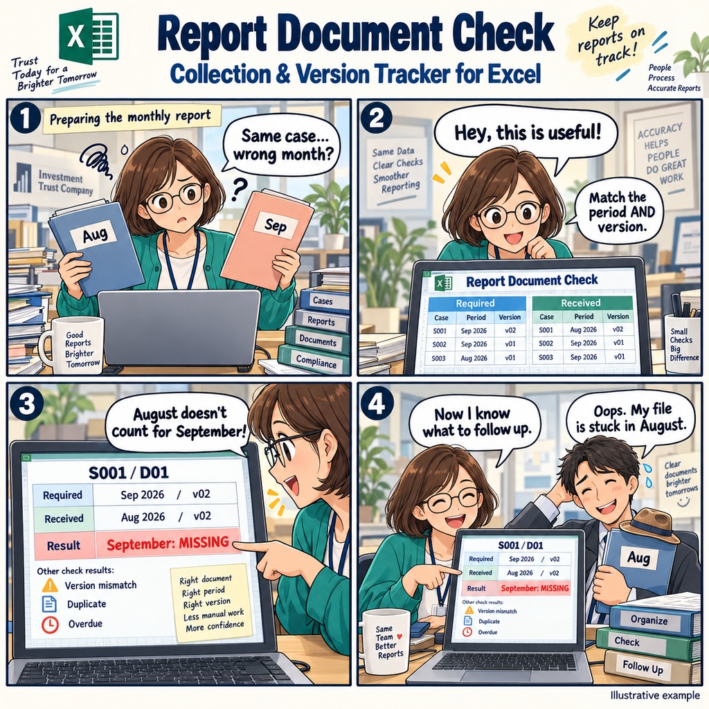 運用型信託会社の定例報告資料 回収・版確認表 / Periodic Reporting Materials Collection and Version Checklist for Investment-Type Trust Companies
