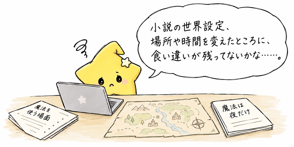 架空世界の設定矛盾チェック｜地理・時系列・社会ルール・能力条件のAIプロンプト50選 PDF