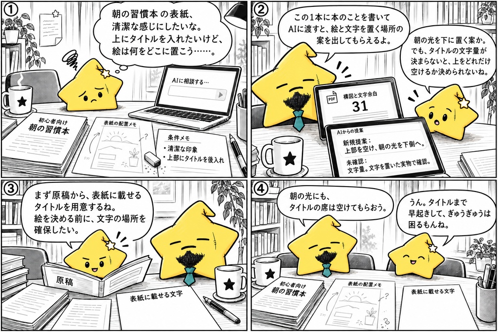 電子書籍の表紙イメージ検討用AIプロンプト50選|印象・モチーフ・配色・構図・文字余白・案の絞込み PDF