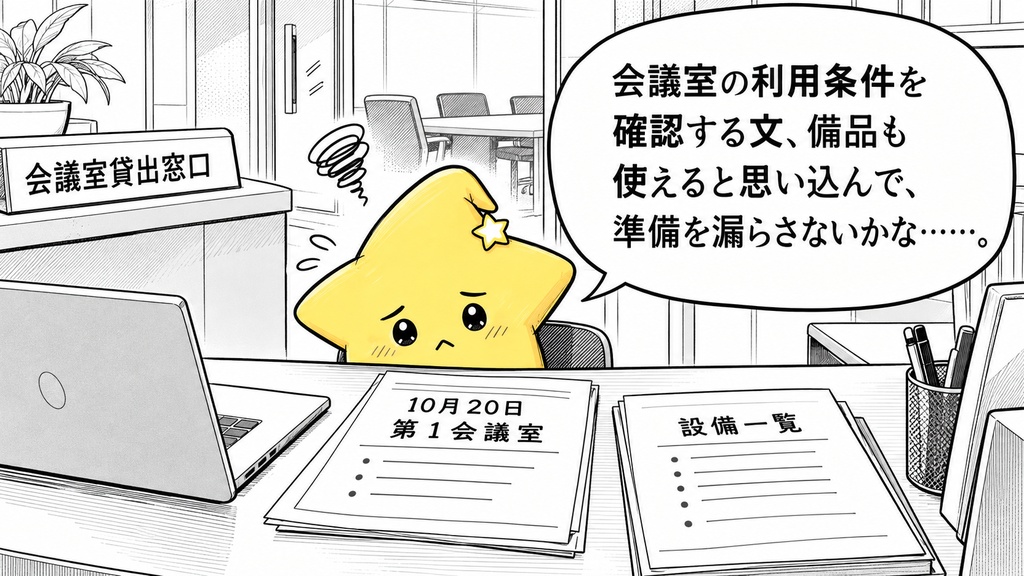貸会議室の利用条件確認AIプロンプト50選｜利用目的・備品・設営条件・原状回復・忘れ物照会 PDF