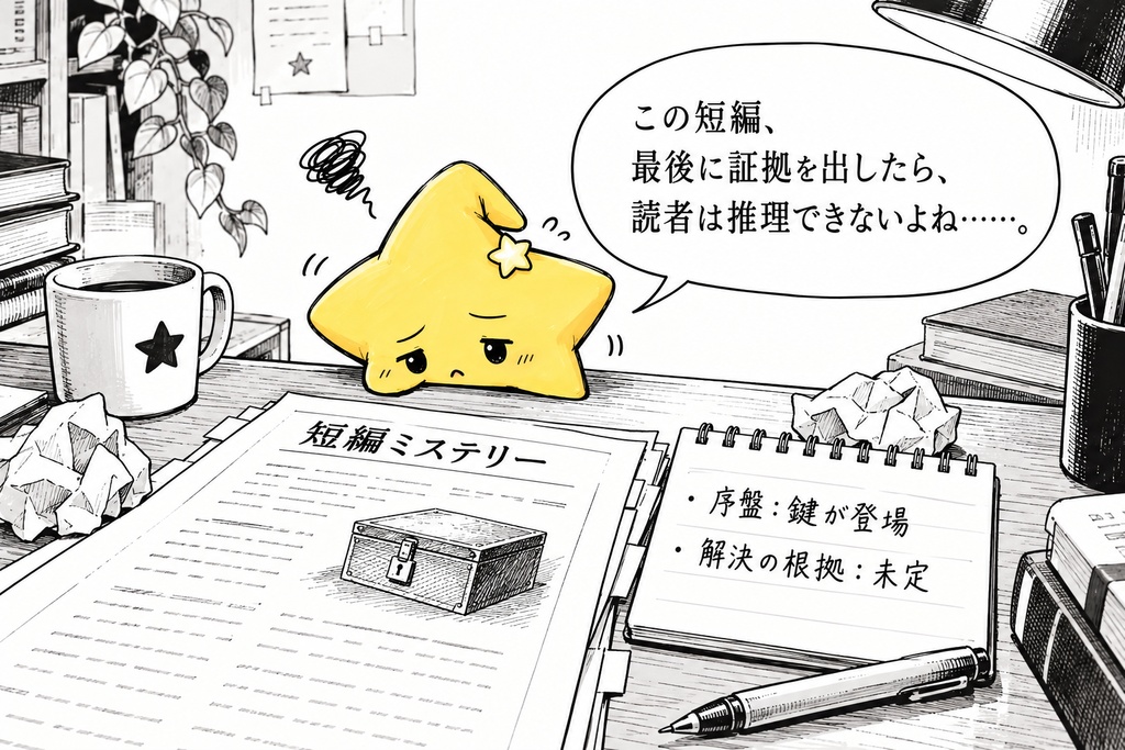 短編ミステリーの手がかり整理｜開示順 AIプロンプトPDF
