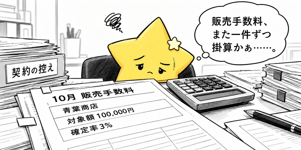 販売手数料試算｜案件別・担当別 Excel