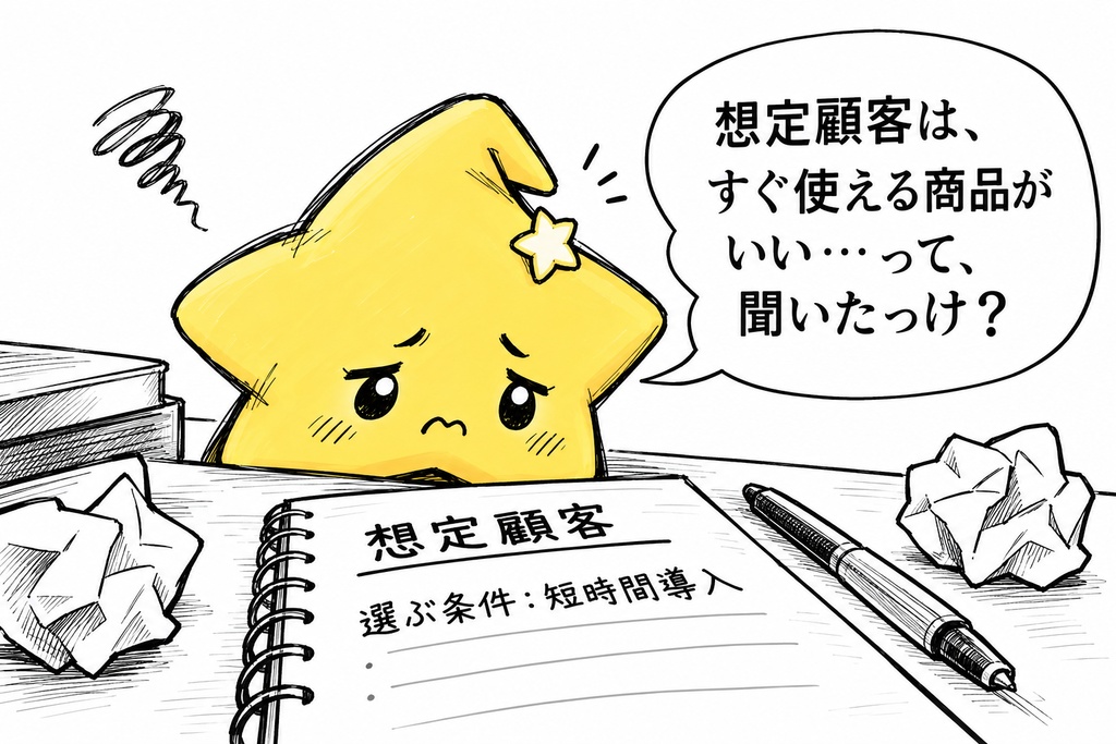 顧客像の整理｜事実・仮説・確認事項 Excel
