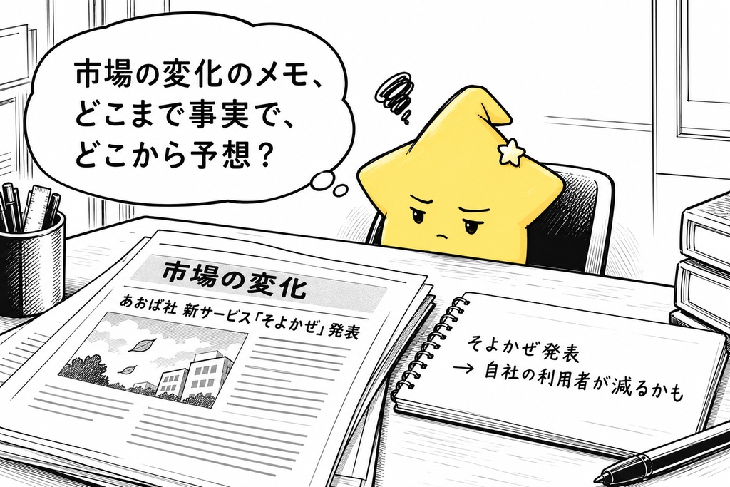 外部環境整理｜事実・出典・影響仮説 Excel