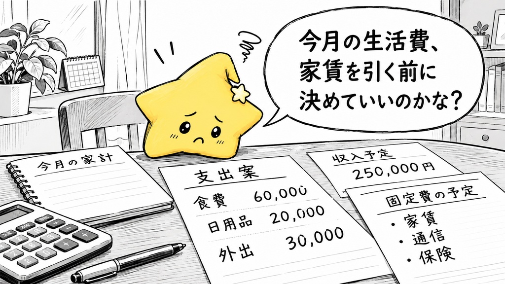家計予算配分|固定費・変動費 Excel
