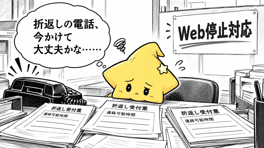 電話折返し確認｜連絡可能時間 Excel