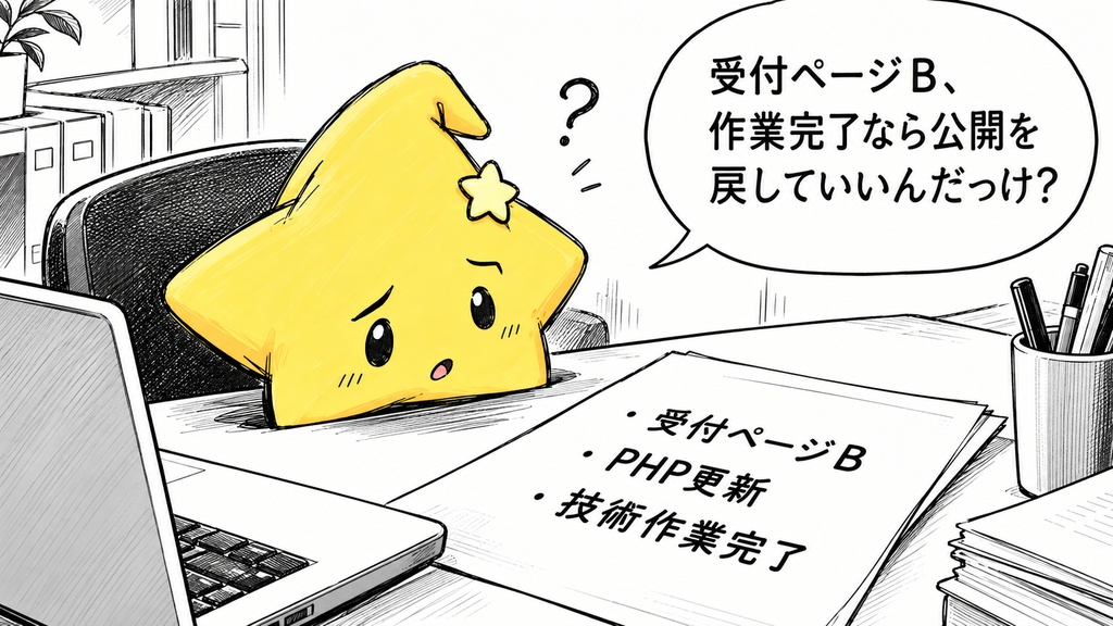 公開再開の判断記録｜判断者・日時 Excel