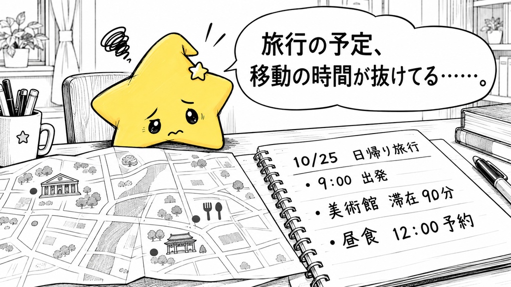 旅行日程表|移動・滞在時間 Excel