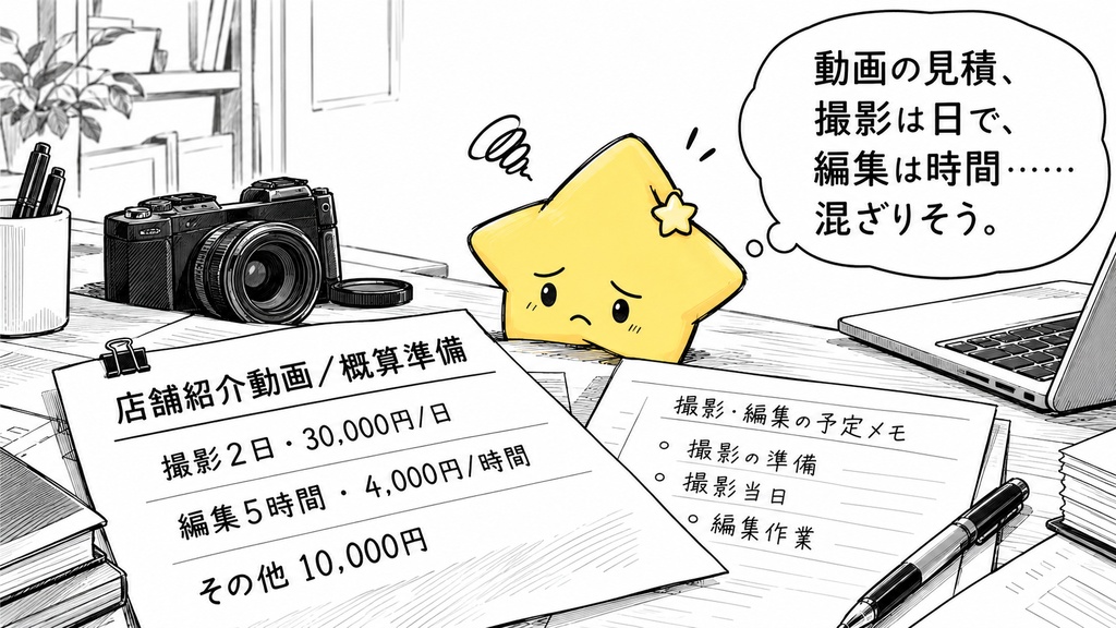 映像制作費の概算｜撮影費・編集費 Excel