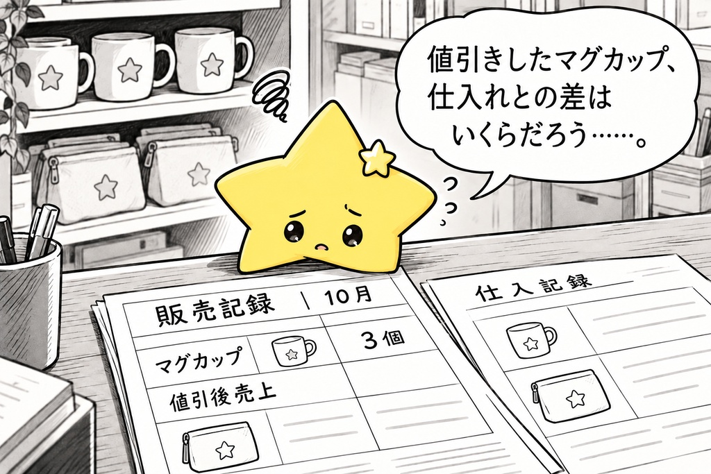 商品別の販売確認|実売単価・売買差額 Excel