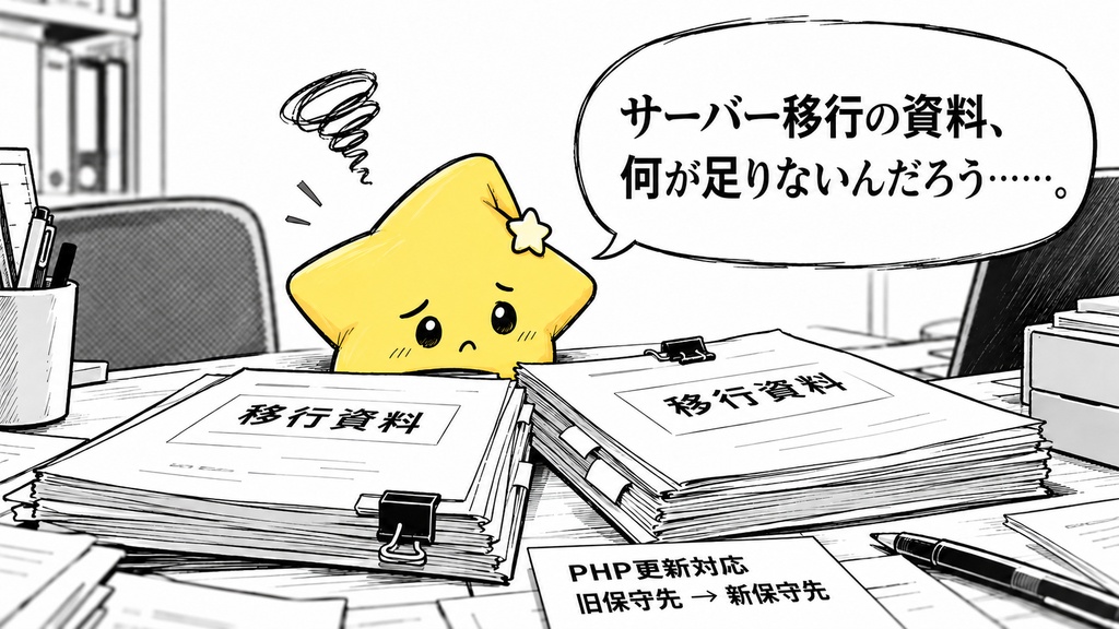 サーバー移行の資料確認|未受領・所在不足 Excel