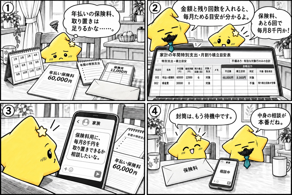 家計の特別支出|積立目安 Excel
