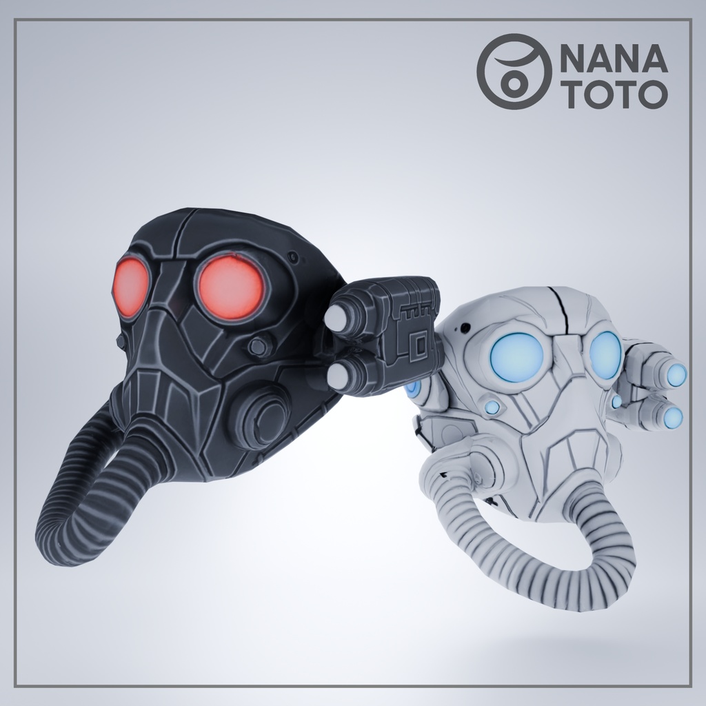 ガスマスク (FBX/Unity package)