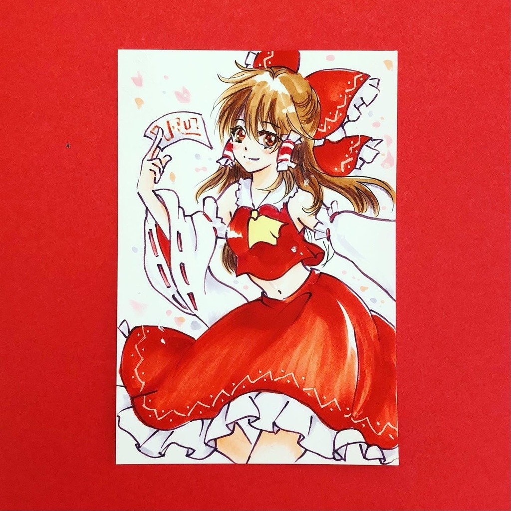 即日発送可 東方project イラスト 色紙 6枚 セット アート 写真