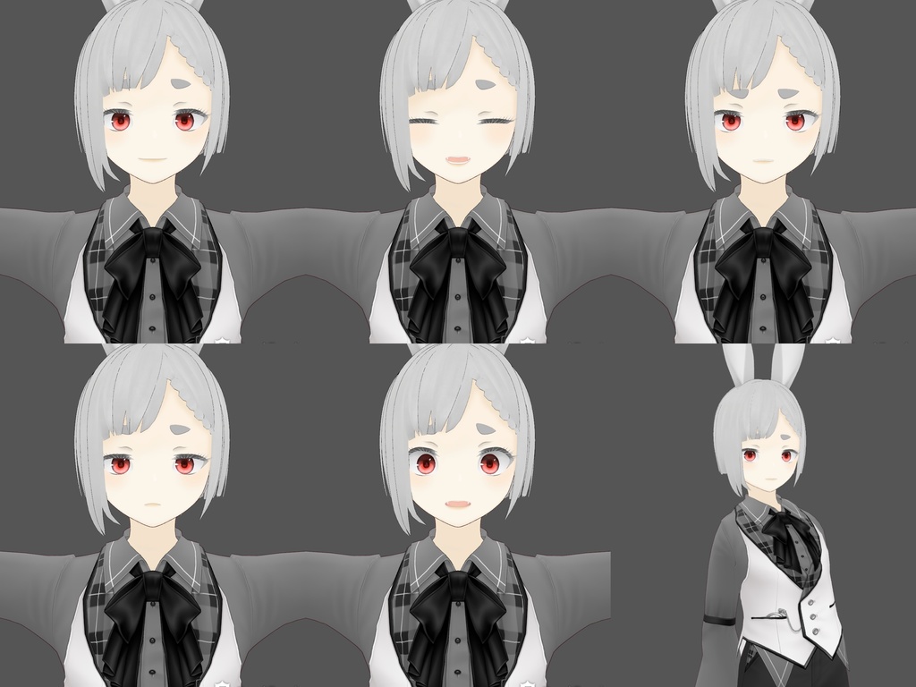 【無料】時計ウサギ エド 【VRM】