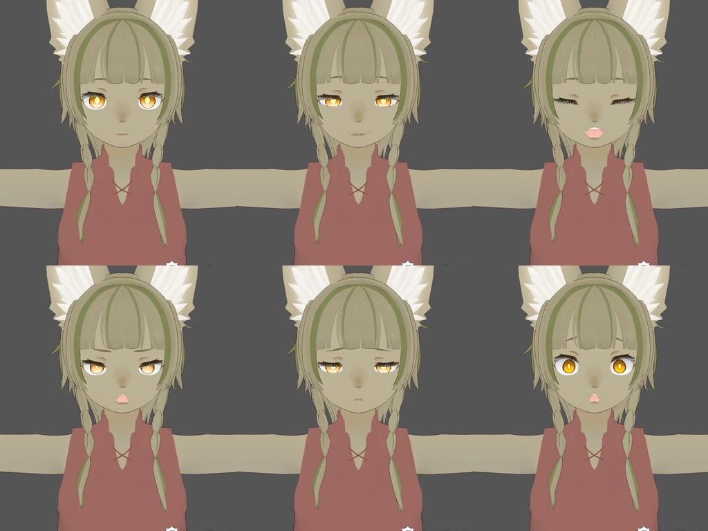 獣人村の双子 テォ&ラゥ【VRM】