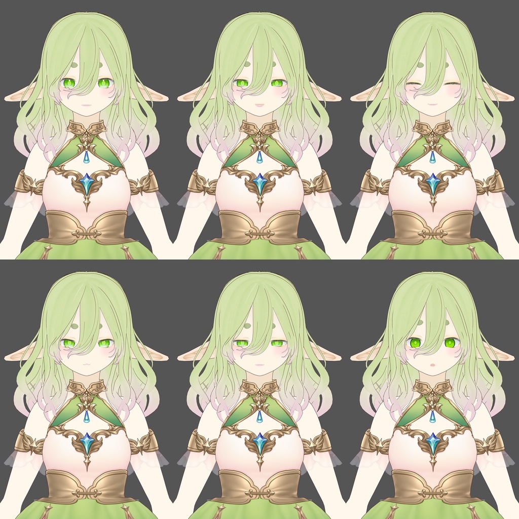 【無料】花の精霊 フルリール【VRM】