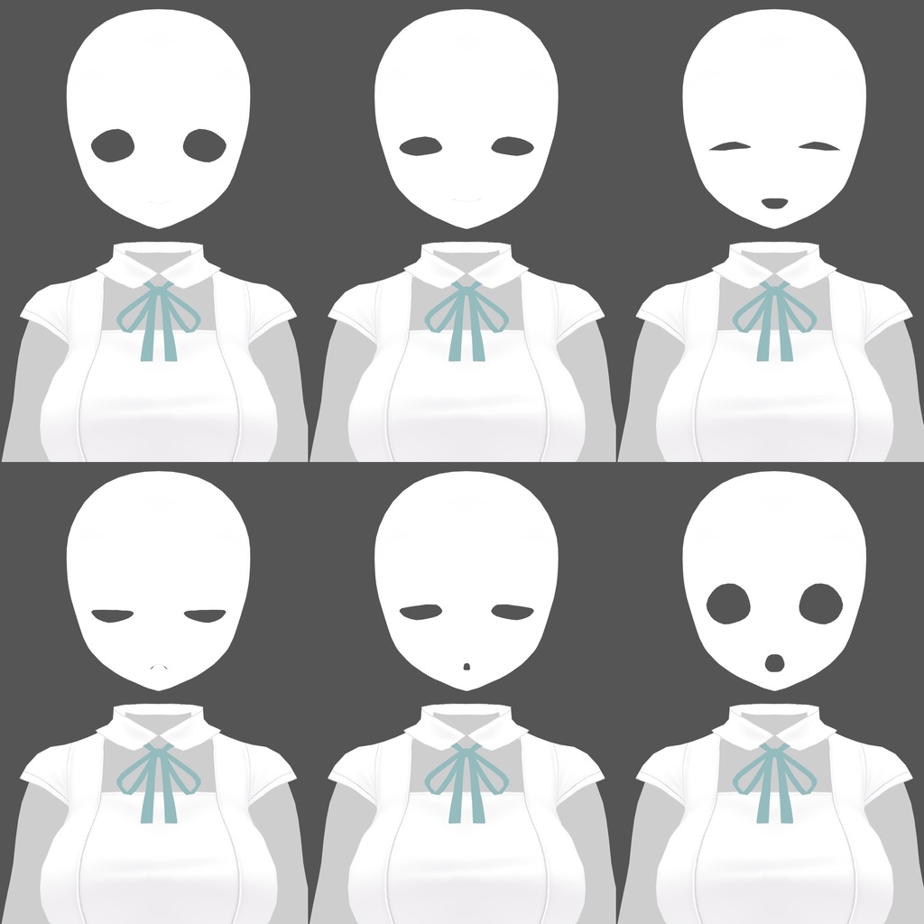 お手軽異形頭 デュラ面【VRM】