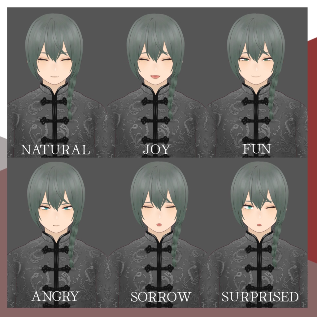 胡散臭い情報屋 楊涛(ヤンタオ/YangTao)【VRM / VRoid】