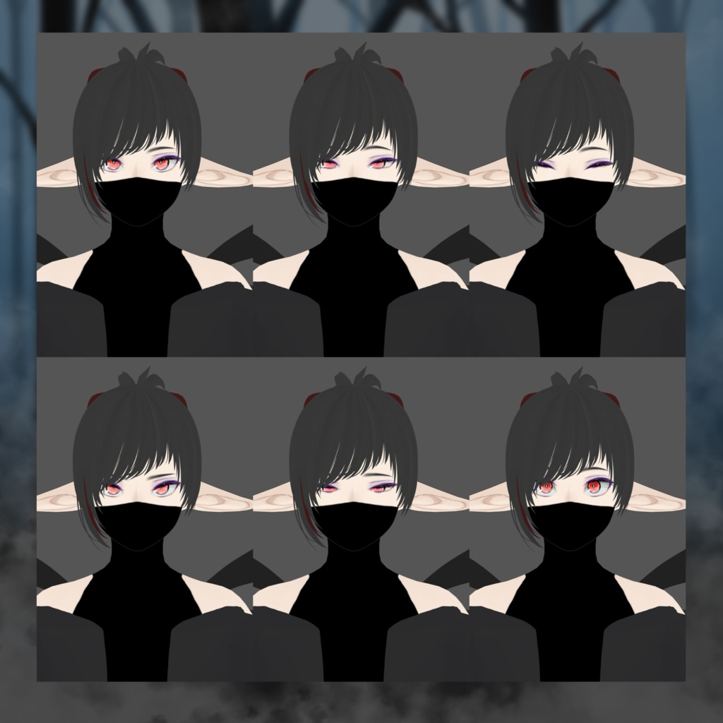 闇夜に溶け込む帯使い ルーク【VRM】