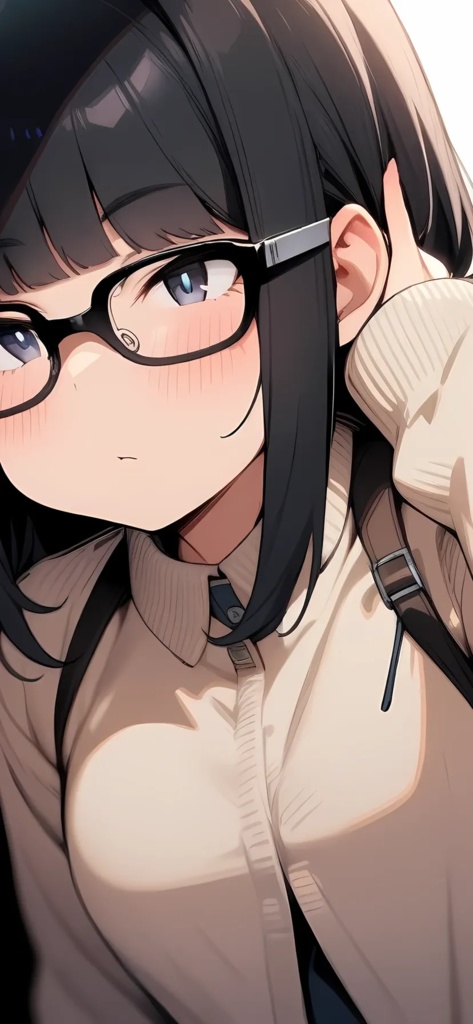 黒髪眼鏡の陰キャエルフちゃん