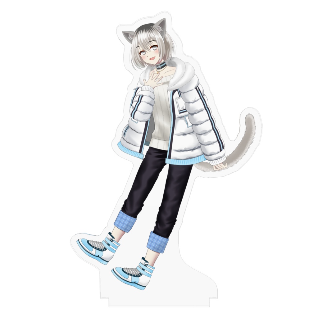 寝頃音アオイ キービジュ アクリルフィギュア1