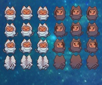 ピクスク用ねこ着ぐるみぬいアバター
