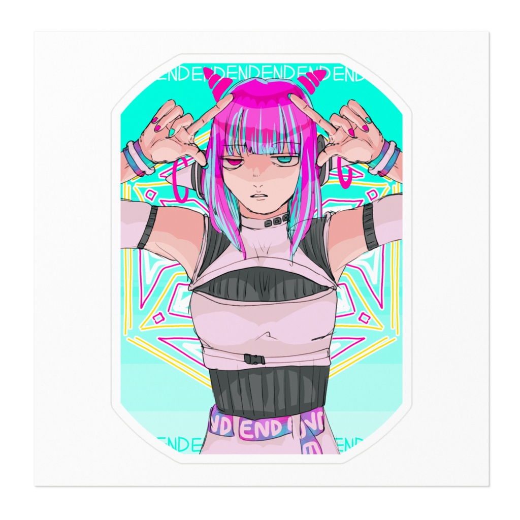 えんどちゃんステッカー