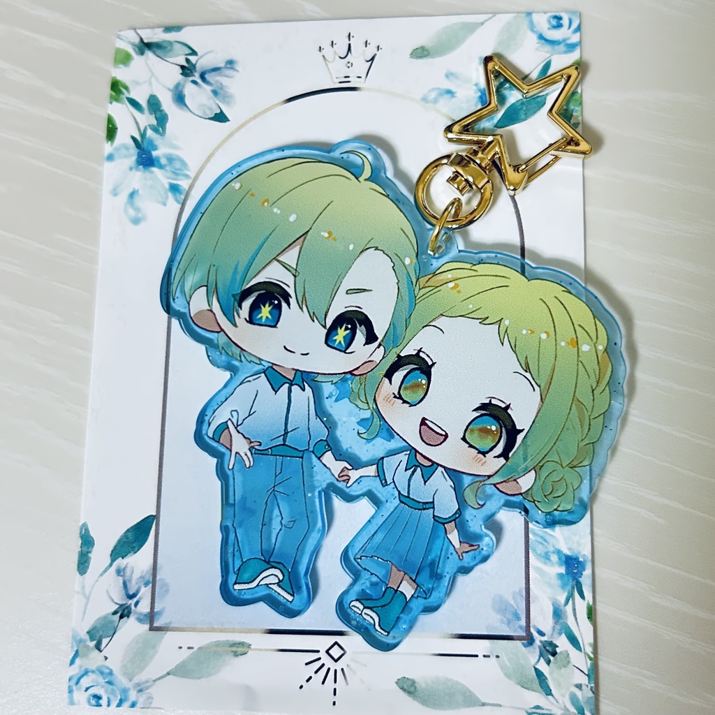 アクリルキーホルダー🩵💛