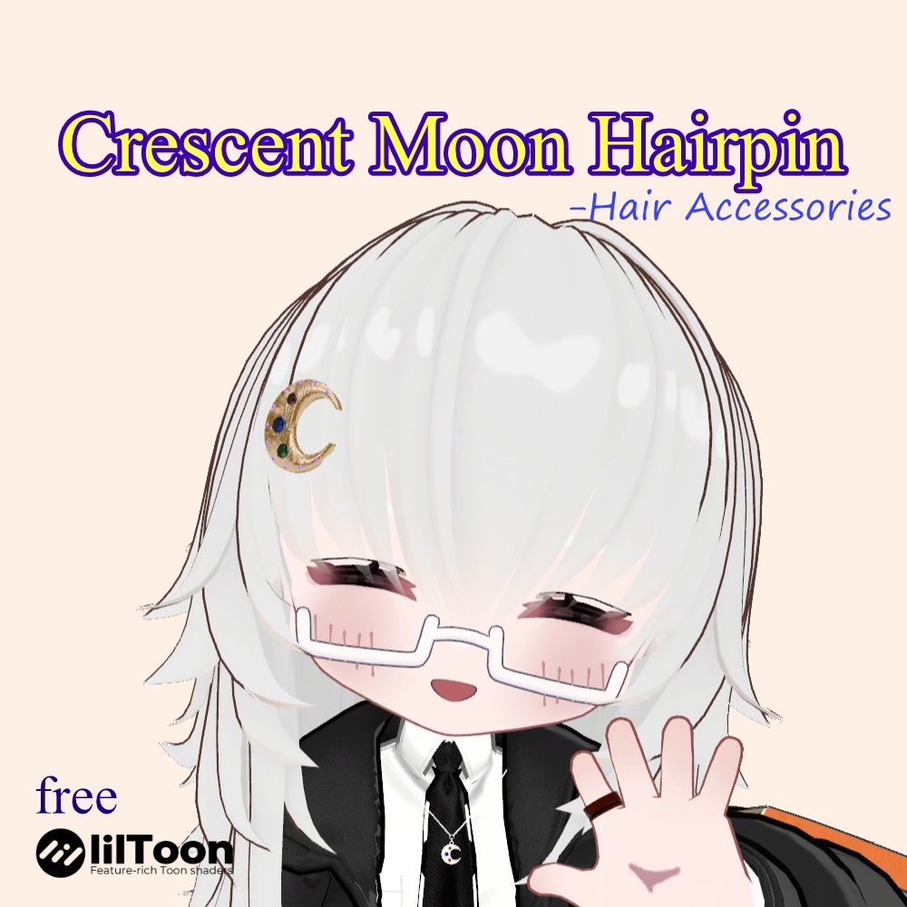 Crescent Moon Hairpin -三日月のヘアピン