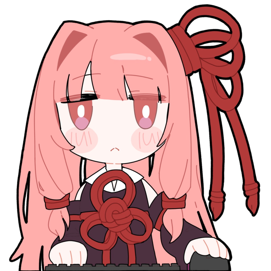 キーボードとマウスを持つ琴葉茜