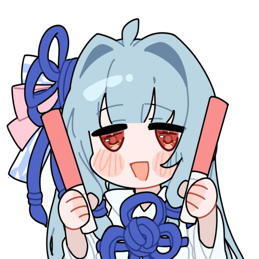 ペンライトを振って応援する葵ちゃん