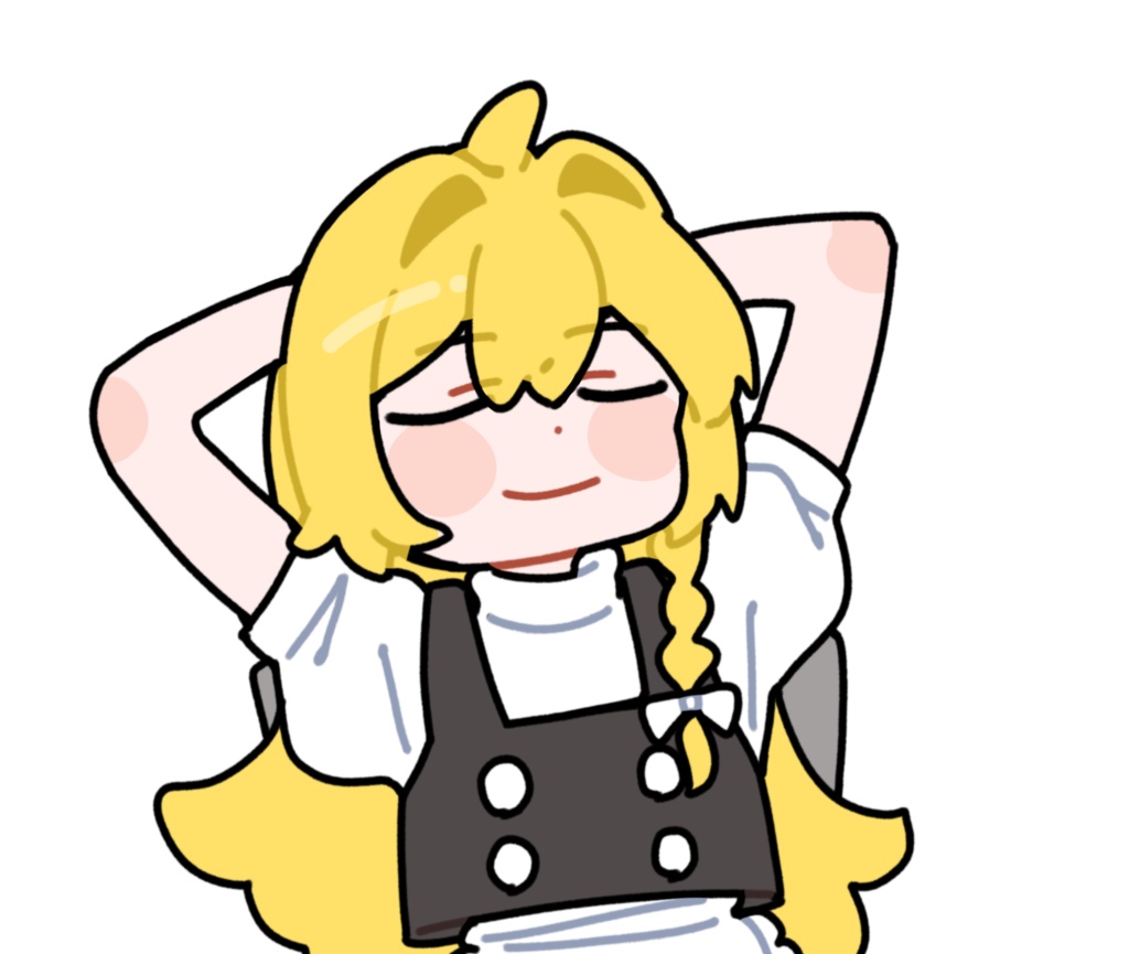 やばくねーよ★魔理沙_クロマキーMP4素材_透過PNG