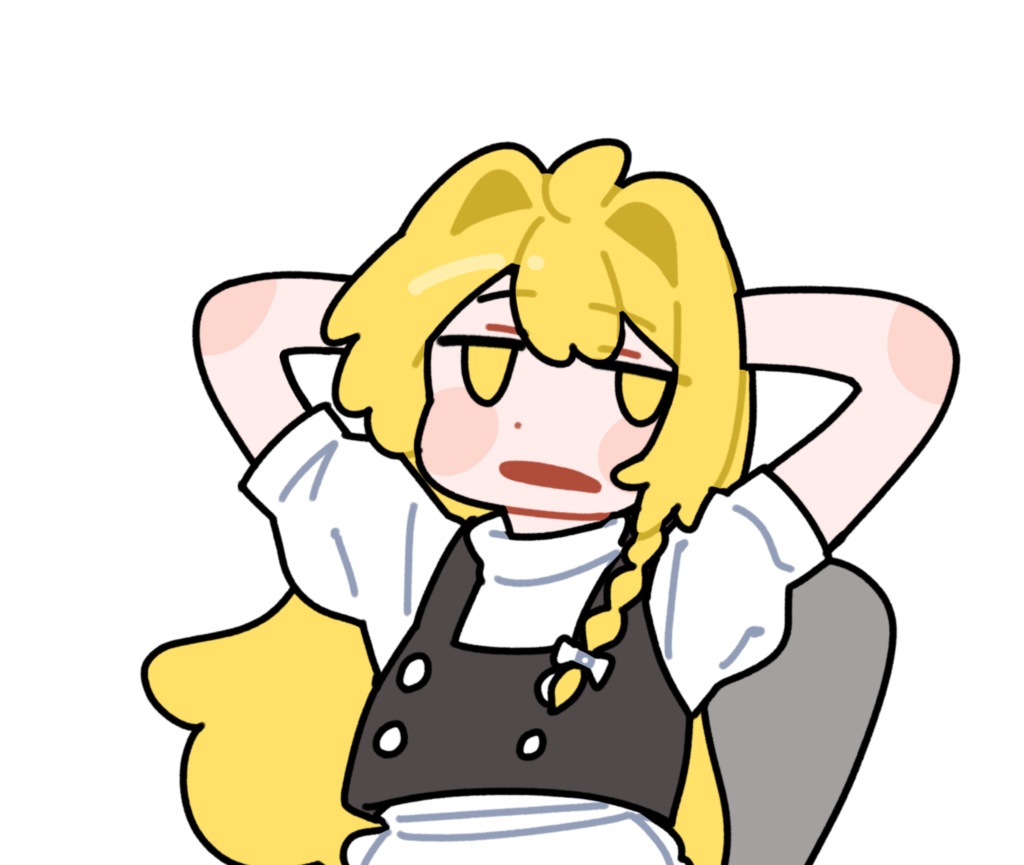 やばくねーよ★魔理沙_クロマキーMP4素材_透過PNG