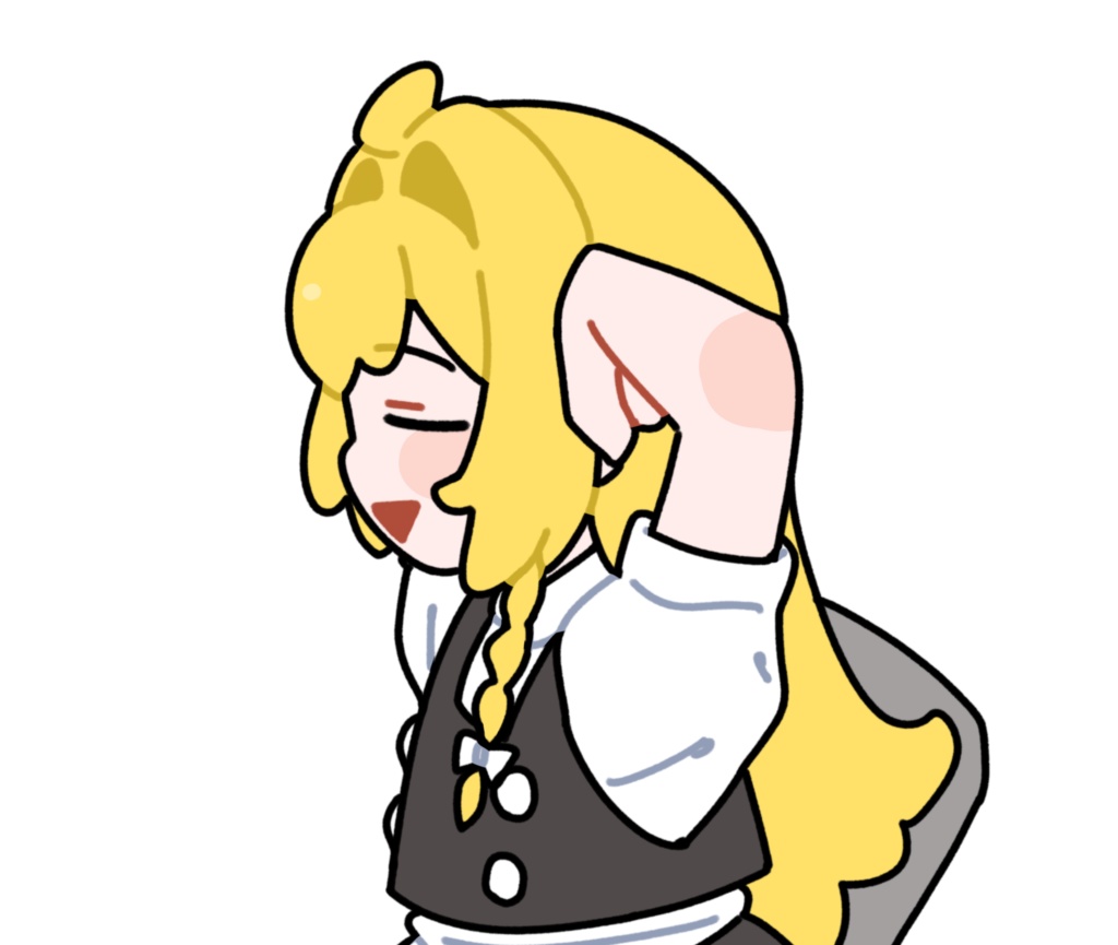 やばくねーよ★魔理沙_クロマキーMP4素材_透過PNG
