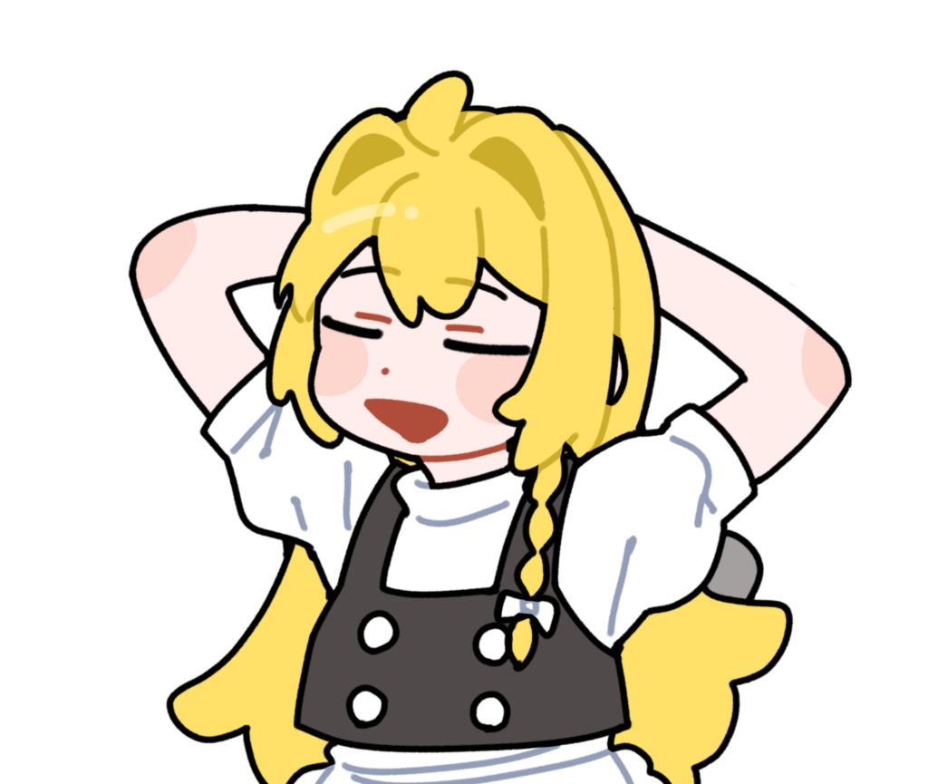 やばくねーよ★魔理沙_クロマキーMP4素材_透過PNG