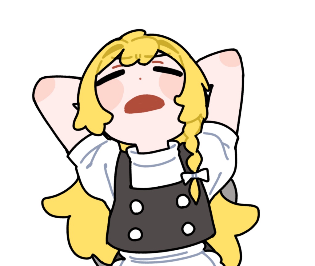 やばくねーよ★魔理沙_クロマキーMP4素材_透過PNG
