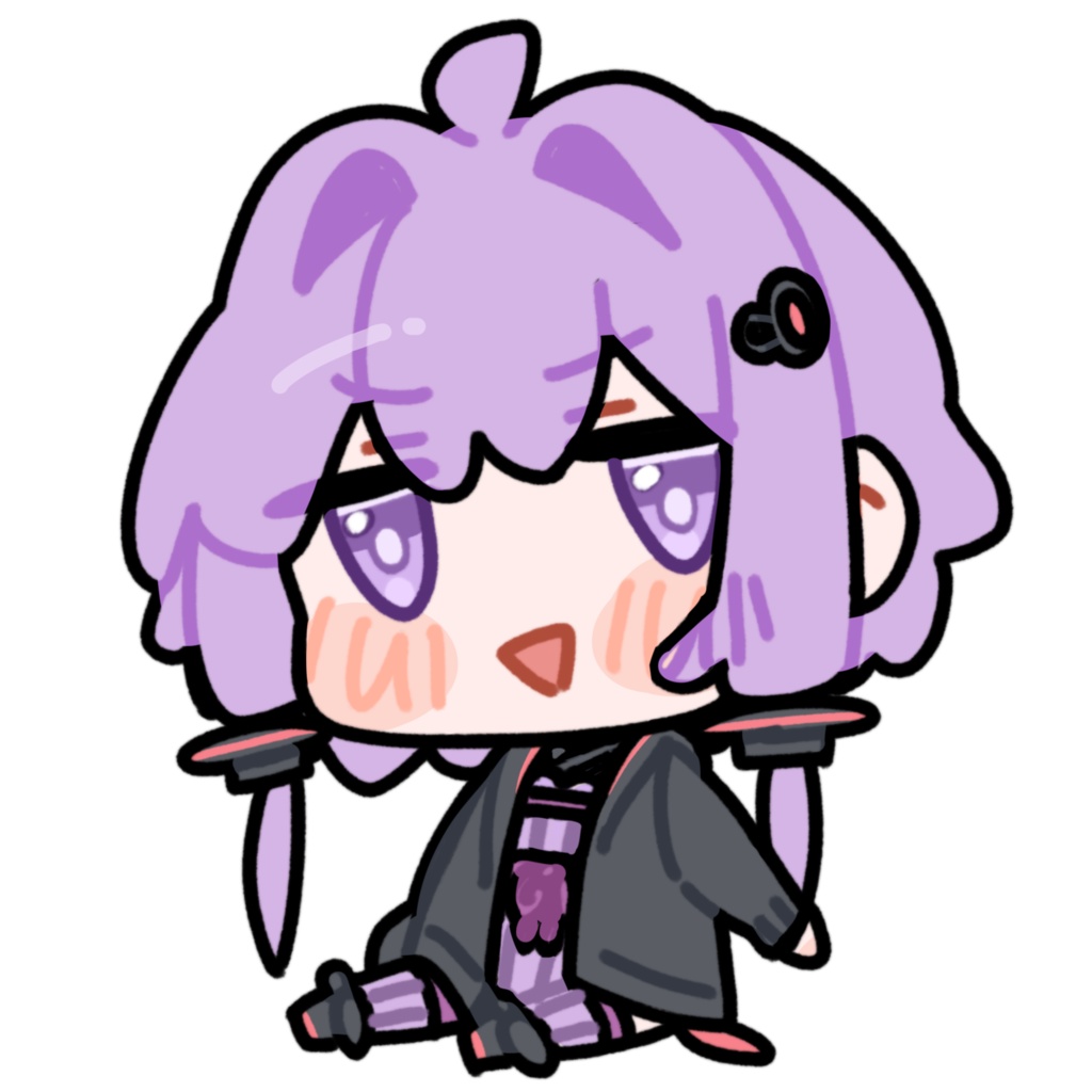 お手振り結月ゆかり_GIF_立ち絵 _無料配布