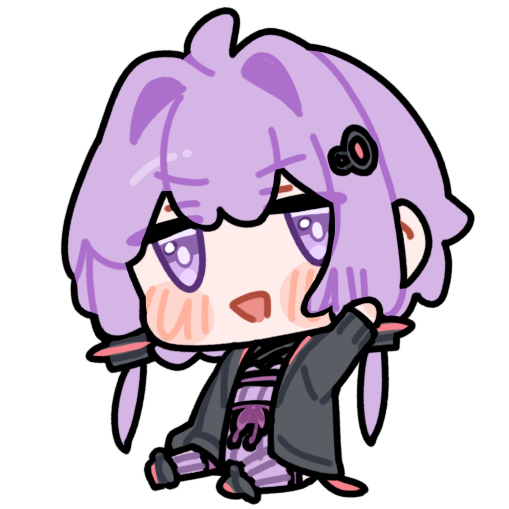 お手振り結月ゆかり_GIF_立ち絵 _無料配布