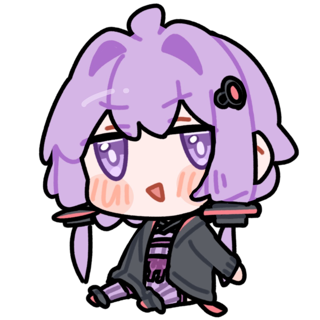 お手振り結月ゆかり_GIF_立ち絵 _無料配布