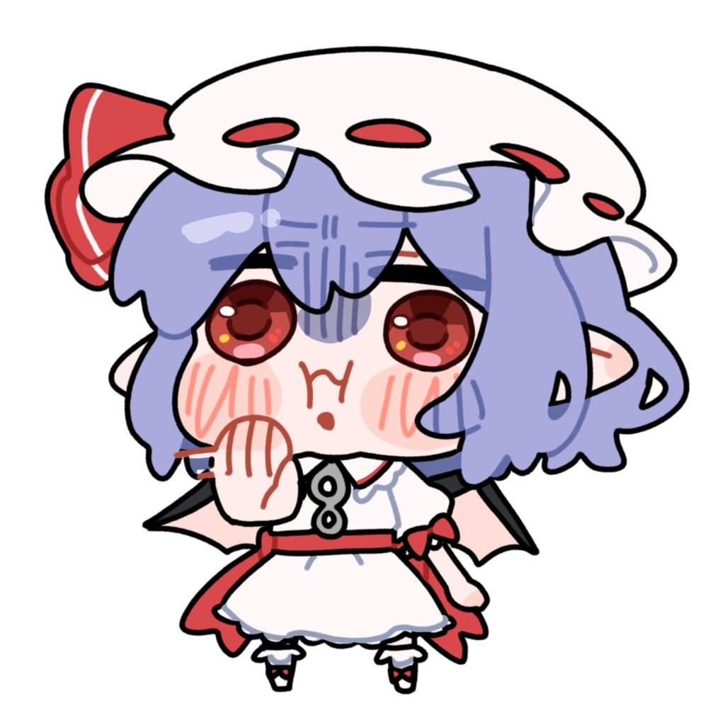 嫌がるレミリア_GIF_ミニキャラ