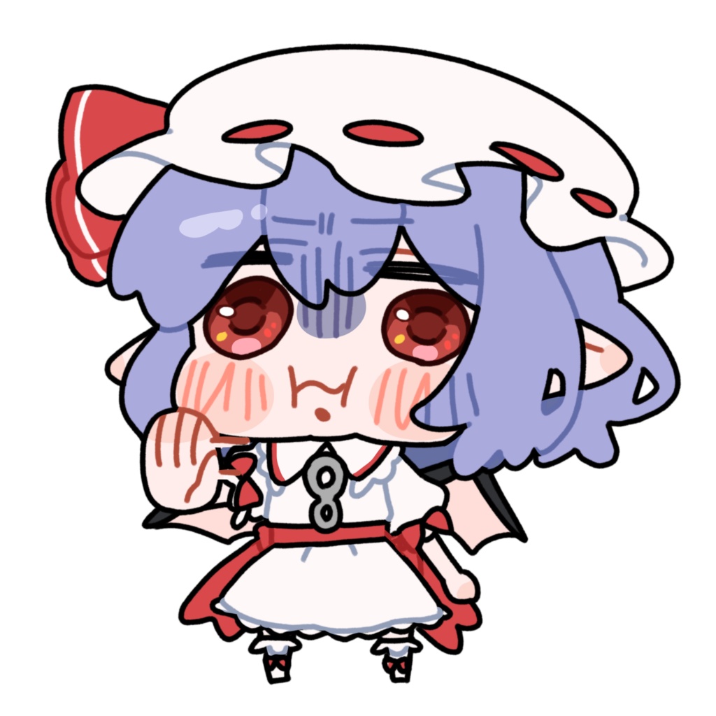 嫌がるレミリア_GIF_ミニキャラ