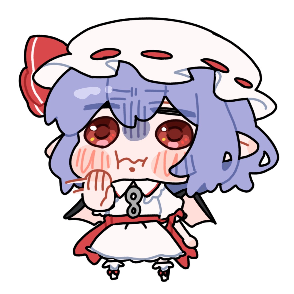 嫌がるレミリア_GIF_ミニキャラ