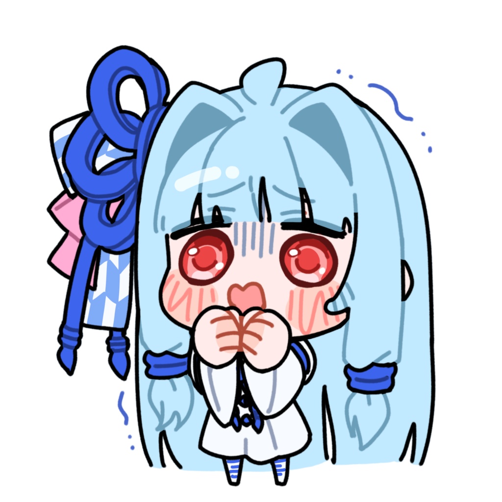 怯える琴葉葵_GIF_立ち絵