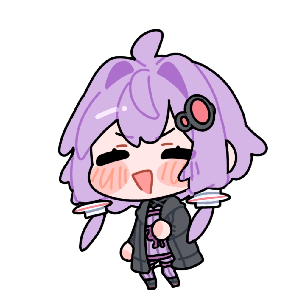 嬉しそうな結月ゆかり_GIF_立ち絵