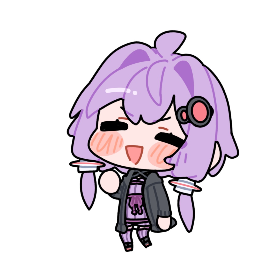 嬉しそうな結月ゆかり_GIF_立ち絵