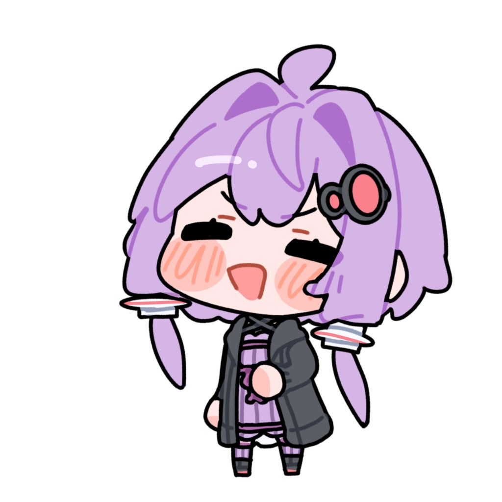 嬉しそうな結月ゆかり_GIF_立ち絵